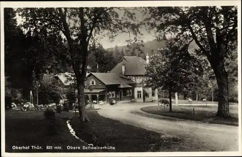 Ak Oberhof im Thüringer Wald, Obere Schweizerhütte