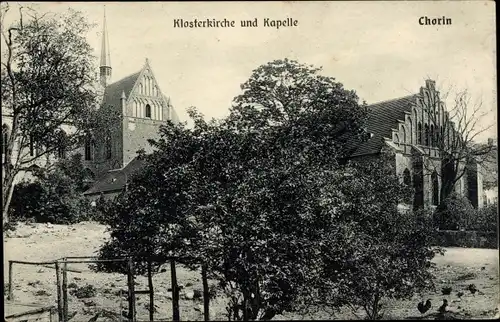 Ak Chorin in der Mark, Kloster Chorin, Klosterkirche, Kapelle