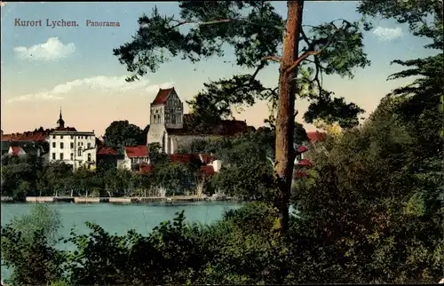 Ak Lychen in der Uckermark, Panorama