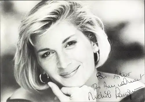 Foto Schauspielerin und Regisseurin Michèle Laroque, Portrait, Autogramm