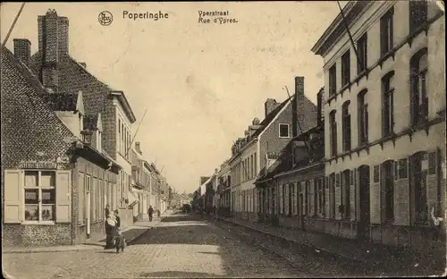 Ak Poperinghe Poperinge Westflandern, Rue d'Ypres