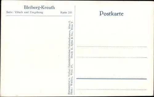 Ak Bleiberg Kreuth Kärnten, Gesamtansicht