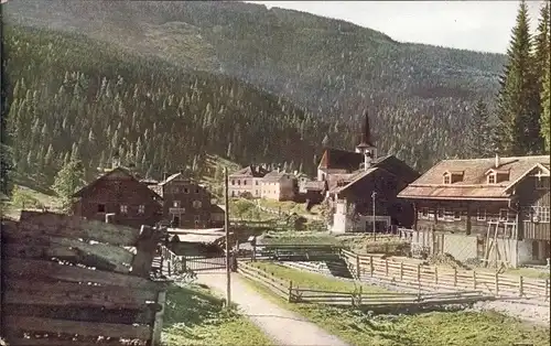 Ak Filzmoos im Pongau in Salzburg, Dorfmotiv, Kirche