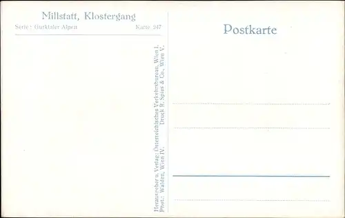 Ak Millstatt am See Kärnten, Klostergang