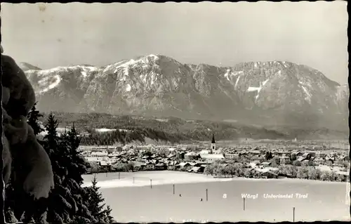 Ak Wörgl Tirol, Gesamtansicht, Winter