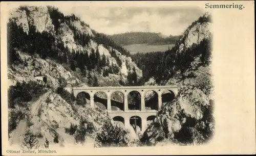 Ak Semmering in Niederösterreich, Viadukt