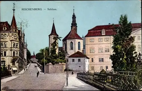 Ak Reichenberg in Böhmen Liberec Tschechien, Schloss