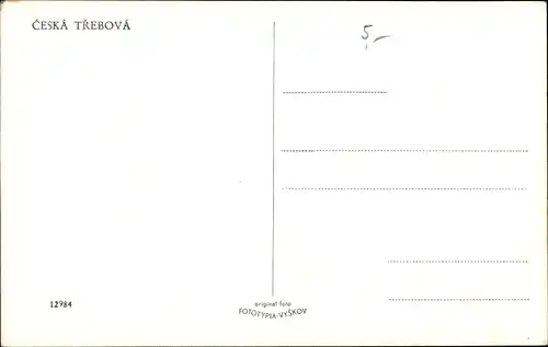 Ak Česká Třebová Böhmisch Trübau Region Pardubitz, Gesamtansicht