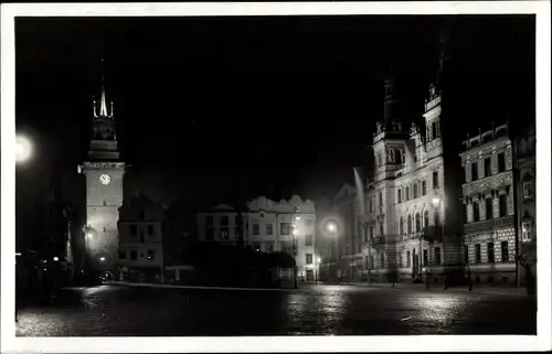 Ak Pardubice Pardubitz Stadt, Pernstynovo namesti, Radnice