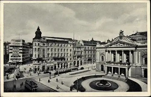 Ak Brno Brünn Südmähren, Divadelni namesti, Theaterplatz