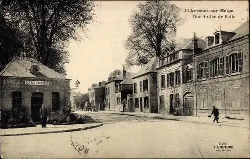 Ak Avesnes auf Helpe Nord, Rue du Jeu de Balle