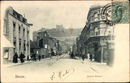 Ak Dover Kent England, Castle Street