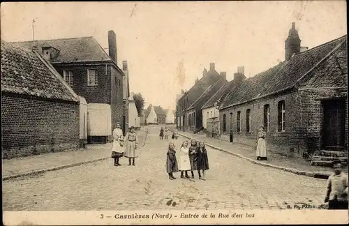 Ak Carnières Nord, Eingang von der unteren Straße
