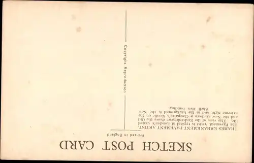Künstler Ak London City England, London Life, Embankment Pavement Artist
