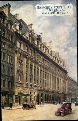 Künstler Ak London City England, Holborn Viaduct Hotel, Empire Group