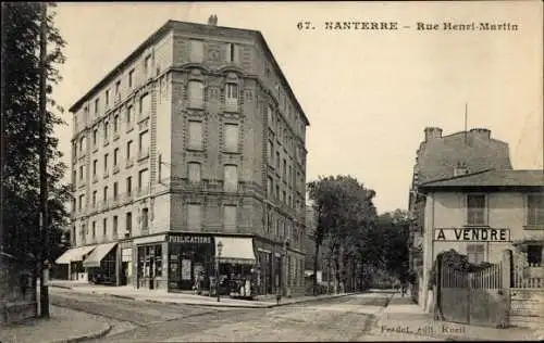 Ak Nanterre Hauts de Seine, Rue Henri-Martin