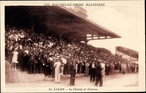 Ak Salon de Provence Bouches du Rhône, Die Pferderennbahn