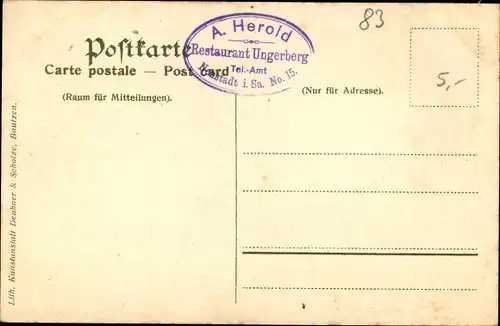 Ak Neustadt in Sachsen, Restaurant Ungerberg, Aussichtsturm