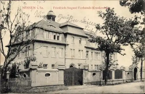 Ak Nossen in Sachsen, Friedrich August Verbandskrankenhaus