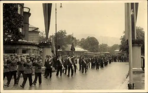 Foto Ak Goslar am Harz, Marschierende Männer, Fest, Festzug, Flöten