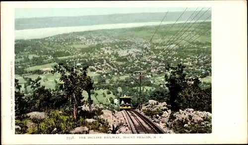 Ak Mount Beacon New York USA, die Schrägbahn