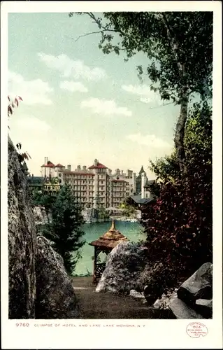 Ak New York USA, Lake Mohonk House, Blick auf das Hotel