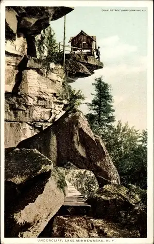 Ak Lake Minnewaska New York USA, Unterklippe