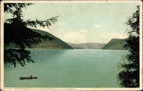 Ak New York USA, Peekskill Bay und die Narrows of the Hudson