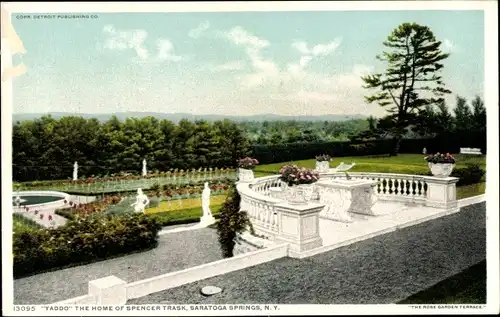 Ak Saratoga Springs New York USA, Yaddo – die Heimat von Spencer Trask