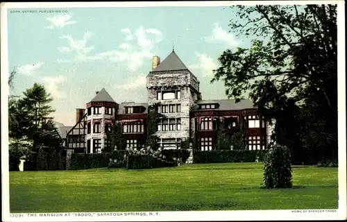 Ak Saratoga Springs New York USA, das Herrenhaus in Yaddo