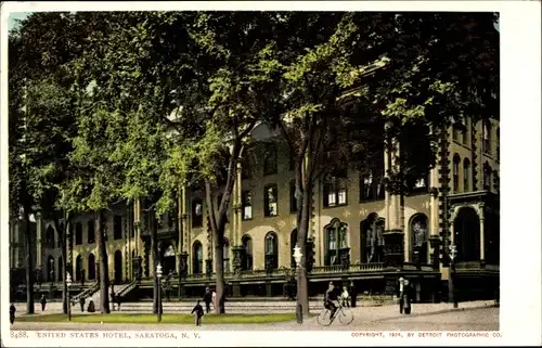 Ak Saratoga New York USA, Vereinigte Staaten Hotel