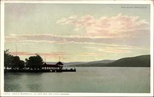 Ak Lake George New York USA, früher Morgen, Silver Bay