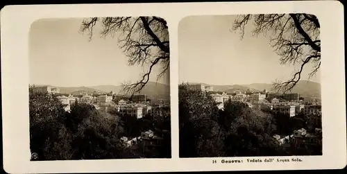 Stereo Foto Genova Genua Ligurien, Teilansicht