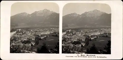 Stereo Foto Bad Reichenhall in Oberbayern, Panorama, Hochstaufen