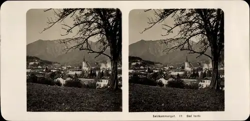 Stereo Foto Bad Ischl in Oberösterreich, Panorama