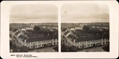 Stereo Foto Sigulda Segewold Lettland, Teilansicht