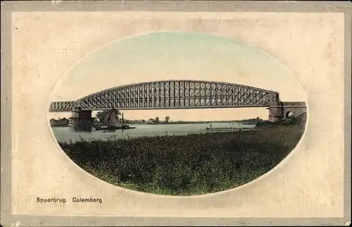 Ak Culemborg Gelderland, Eisenbahnbrücke