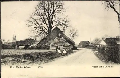 Ak Elspeet Gelderland, Dorfpartie