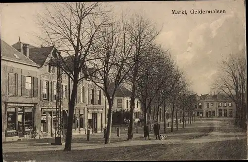 Ak Geldermalsen Gelderland, Markt