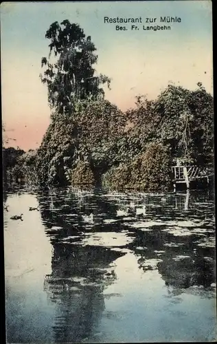 Ak Timmendorfer Strand ?, Restaurant zur Mühle