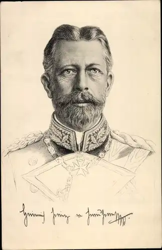 Künstler Ak Großadmiral Prinz Albert Wilhelm Heinrich von Preußen, Portrait, Stengel 49124