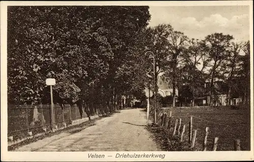 Ak Velsen Nordholland Niederlande, Driehuizerkerkweg