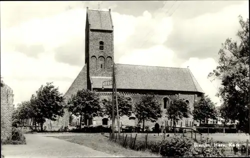 Ak Bierum Groningen, Herv. Kerk