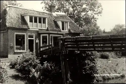 Ak Giethoorn Overijssel Niederlande, Holl. Venetie, Geschäft