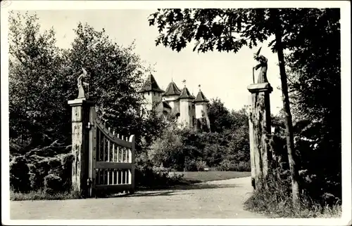Ak Kaatsheuvel Nordbrabant, Efteling, Eingang Naturpark, Hexenfiguren