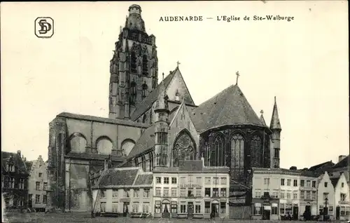 Ak Oudenaarde Audenarde Ostflandern, Kirche St. Walburge