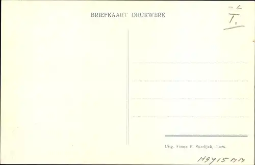 Ak Goes Zeeland Niederlande, Anth. v. d. Goeskade