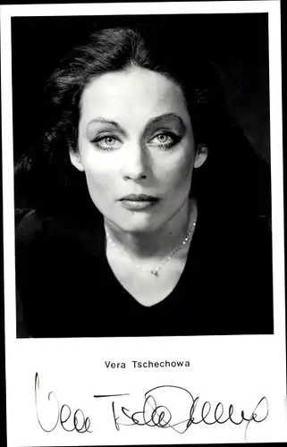 Ak Schauspielerin Vera Tschechowa, Portrait, Autogramm