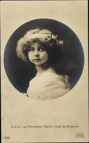 Ak Prinzessin Marie-Jose von Belgien