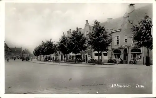Ak Alblasserdam Südholland, Dam, Geschäfte